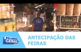 A antecipação de algumas feiras livres da capital por causa das celebrações natalinas
