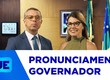 Fábio Mitidieri e primeira dama e secretária da assistência social Érica Mitidieri se pronunciam
