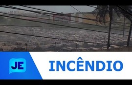 Incêndio atingiu vários carros no pátio do Batalhão de Polícia Rodoviária Estadual