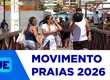 Muitos sergipanos aproveitam a praia depois da virada do ano
