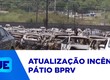 Quase 500 veículos foram queimados no pátio do BPRV; moradores da região ainda sofrem com a situação