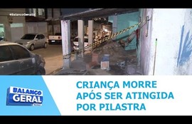 Criança morre após ser atingida por pilastra em Aracaju