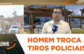 Homem armado atira contra policiais e é baleado no bairro Santa Maria em Aracaju