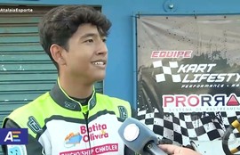 Adolescente é um apaixonado por kart e vem se destacando em competições