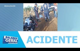 Jovem morre e homem fica ferido em acidente envolvendo motocicleta em poço redondo
