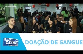 Aprovados no concurso da Polícia Científica se reúnem para doar sangue