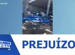 Força do vento derruba parte do telhado da central de abastecimento em Monte Alegre