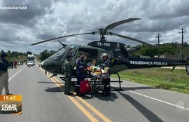 Homem fica gravemente ferido após sofrer uma queda de motocicleta em Itabaiana