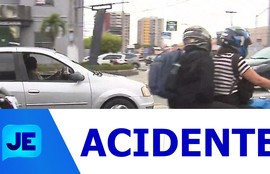 O número de acidentes de trânsito  envolvendo motos chama atenção