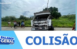 Colisão entre caminhões deixa duas pessoas feridas na rodovia SE-179