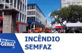 Princípio de incêndio é registrado na Secretaria Municipal da Fazenda