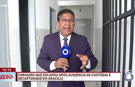 Foragido que escapou após audiência de custódia é recapturado em Aracaju