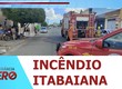 Incêndio em residência é controlado pelo Corpo de Bombeiros em Itabaiana