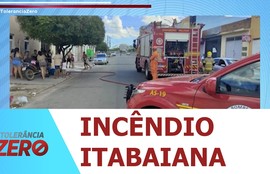 Incêndio em residência é controlado pelo Corpo de Bombeiros em Itabaiana
