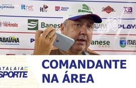 Técnico Gilson Kleina comanda o primeiro treino no retorno ao Itabaiana