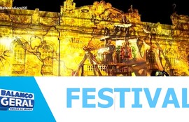 Primeiro festival de projeção mapeada encanta sergipanos e turistas na praça Fausto Cardoso