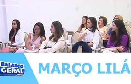 Campanha março lilás conscientiza sobre prevenção do câncer de colo de útero
