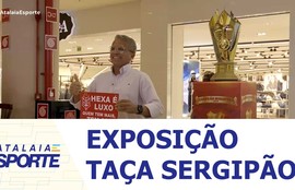 A taça do Sergipão 2026 está em exposição no Shopping Jardins até 5 de abril