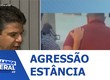 Homem flagrado agredindo mulher em via pública em Estância é preso