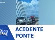 Colisão entre três veículos na Ponte Aracaju/Barra deixa trânsito lento na manhã de hoje