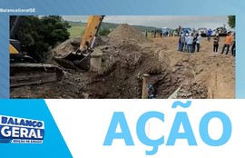 Equipes da Deso realizam ação para consertar vazamentos na adutora do São Francisco