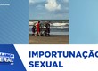 Homem é agredido após ser acusado de importunação sexual na praia de Aruana em Aracaju