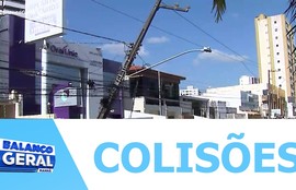 Aumenta o número de colisões contra postes em Aracaju