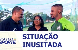 Fã descobre Atacante Vítor Roque do Palmeiras no trabalho da esposa