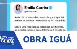 Prefeita Emília comenta obra da Iguá na Avenida Maranhão