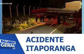 Motociclista morre após se envolver em acidente com caminhão em Itaporanga D´Ajuda