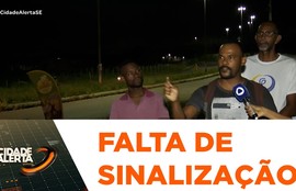 Moradores denunciam ausência de sinalização horizontal e vertical na via