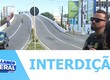 Interdição parcial acontece no viaduto da avenida Francisco Porto