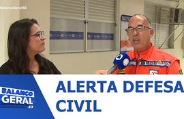 Defesa Civil faz alerta para chuvas intensas nas próximas horas na capital