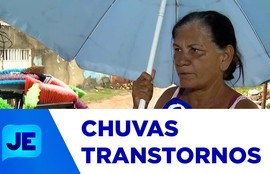 Chuvas que atingiram o estado causaram transtornos em diversos locais
