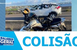 Duas pessoas ficam feridas após acidente entre carro e moto na ponte Aracaju-Barra