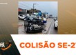 Três pessoas ficam feridas em colisão entre carro e caçamba na SE-270 em Lagarto