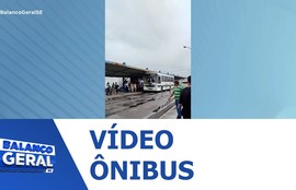 Confira vídeo de ônibus quebrado