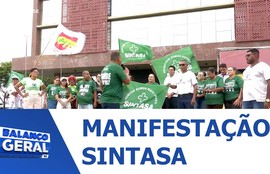 SINTASA cobra valorização da categoria no estado em ato realizado em frente à ALESE