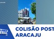 Veículo colide com poste no bairro Coroa do Meio