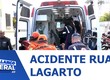 Carro capota após bater em veículo estacionado no Bairro São José em Aracaju