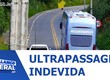 Uma ultrapassagem irregular por pouco não terminou em tragédia em uma rodovia de Estância