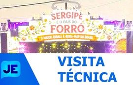 Foi realizada uma visita técnica nas estruturas do Arraiá do povo e da Vila do Forró