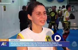Seleção sergipana faz os últimos ajustes para o campeonato brasileiro de kickboxing, em Curitiba