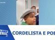 Cordelista e poeta de 13 anos de Amparo de São Francisco encantou o Brasil na visita de Lula a Sergipe