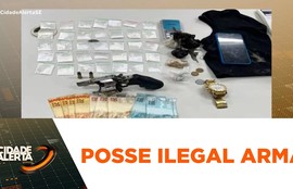 Homem é preso em flagrante por tráfico e posse ilegal de arma em Socorro