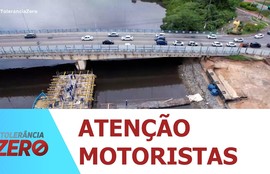 Trânsito muda na ponte Godofredo Diniz com sistema "Pare e Siga"