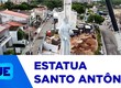 Colina da capital ganha estátua de Santo Antônio de 12 metros; novo mirante está sendo feito