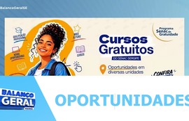 O Senac Sergipe abriu um novo ciclo de inscrições para o programa senac de gratuidade