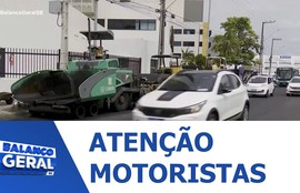 Obra da Av. Ministro Geraldo Barreto Sobral requer atenção dos motoristas para evitar acidentes