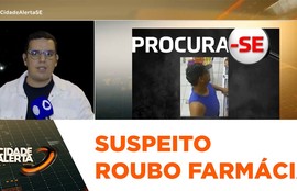 Imagem de suspeito de sequência de roubos em farmácia é divulgada